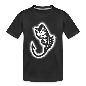 Pêcheur, pêcheur, pêcheurs, pêcheurs masculins - T-shirt bio Premium Enfant - noir - Devant