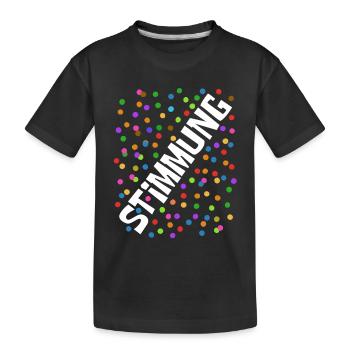 Shrovetide - Carnival - Atmosphere - Confetti - Kids' Premium Organic T-Shirt - black - Front