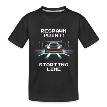Respawn: Startlinie | RC Racing - Kinder Premium Bio T-Shirt - Schwarz - Vorne