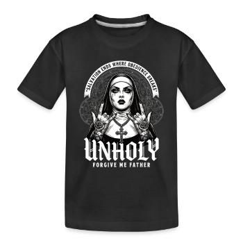 Nonne impie – Le salut prend fin - T-shirt bio Premium Enfant - noir - Devant
