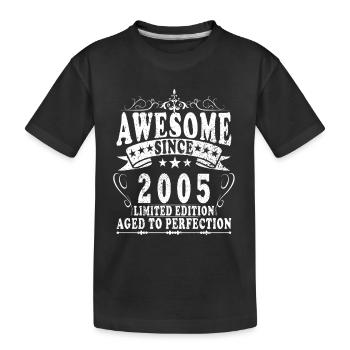 2005 Édition Limitée – Maturé à la perfection - T-shirt bio Premium Enfant - noir - Devant
