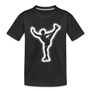 Patineuse artistique Patinage artistique Femmes patinage artistique - T-shirt bio Premium Enfant - noir - Devant