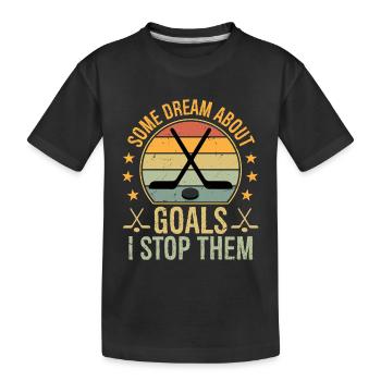 certains rêvent d’objectifs Je les arrête - T-shirt bio Premium Enfant - noir - Devant