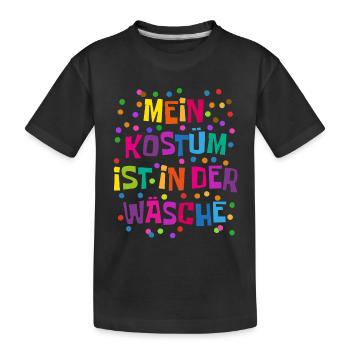 Shrovetide - Carnival - Costume Replacement - Saying - Kids' Premium Organic T-Shirt - black - Front
