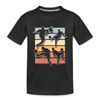 Football - T-shirt bio Premium Enfant - noir - Devant
