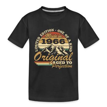 1966 Vintage Rétro Cadeau D'anniversaire - T-shirt bio Premium Enfant - noir - Devant