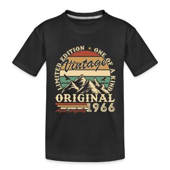 1966 Vintage Rétro Cadeau D'anniversaire - T-shirt bio Premium Enfant - noir - Devant