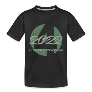 4th Birthday 2022 Boys and Girls Gift - Kids' Premium Organic T-Shirt - black - Front