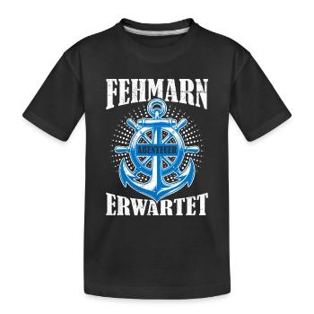 Vacances de la mer Baltique FEHMARN AWAITS Divertissement - T-shirt bio Premium Enfant - noir - Devant