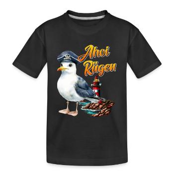 Vacances en mer Baltique AHOI RÜGEN Fun - T-shirt bio Premium Enfant - noir - Devant