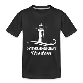 Usedom Holiday BALTIC SEA PASSION USEDOM Funny - Kids' Premium Organic T-Shirt - black - Front