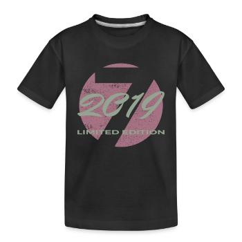 7e anniversaire 2019 cadeau garçons et filles - T-shirt bio Premium Enfant - noir - Devant
