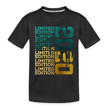 LIMITED EDITION 2020 6 YEARS 6TH BIRTHDAY - Kids' Premium Organic T-Shirt - black - Front