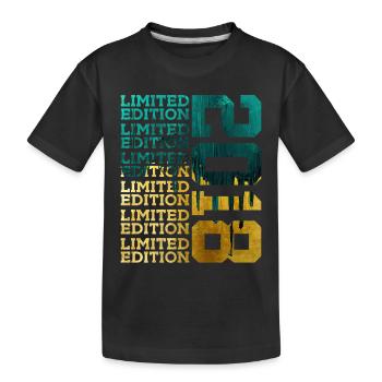 ÉDITION LIMITÉE 2018 8 ANS 8E ANNIVERSAIRE - T-shirt bio Premium Enfant - noir - Devant
