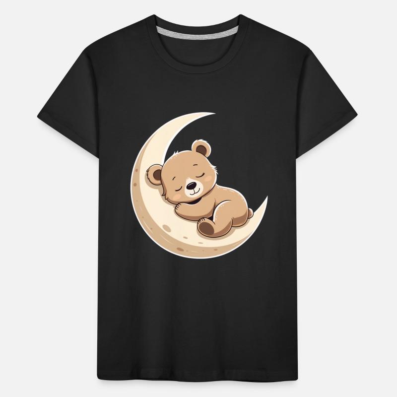 Ours câlin de lune dans un rêve T-shirt bio Premium Enfant