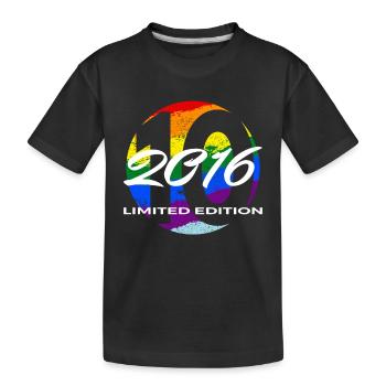 10th Birthday 2016 Boys and Girls Gift - Kids' Premium Organic T-Shirt - black - Front