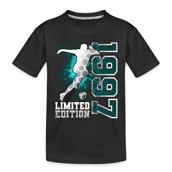 1997 Geburtsjahr Geburtstag - Kinder Premium Bio T-Shirt - Schwarz - Vorne