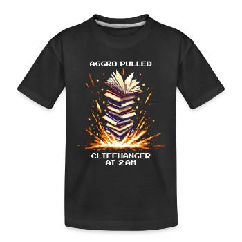 Aggro Tiré | Cliffhanger Reading Night Owl - T-shirt bio Premium Enfant - noir - Devant