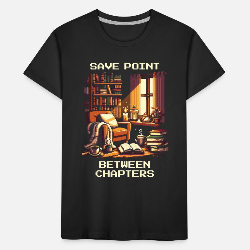 Savepoint Between Chapters | Reading pause reading Kids' Premium Organic T-Shirt