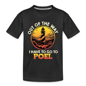 Vacances en mer Baltique HORS DU CHEMIN À POEL Lustig - T-shirt bio Premium Enfant - noir - Devant