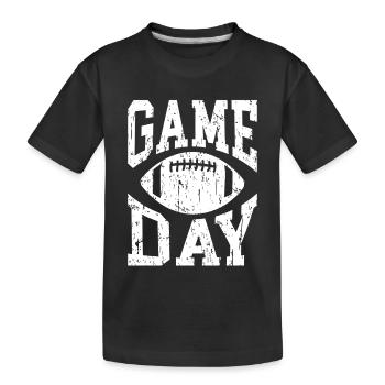 Jour de match Football - T-shirt bio Premium Enfant - noir - Devant