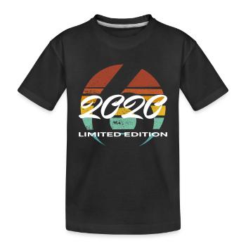 6th Birthday 2020 Boys and Girls Gift - Kids' Premium Organic T-Shirt - black - Front
