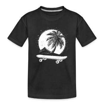 Skateboard Graphics - Kids' Premium Organic T-Shirt - black - Front