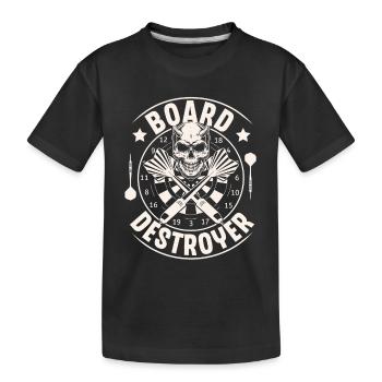 darts - Kids' Premium Organic T-Shirt - black - Front