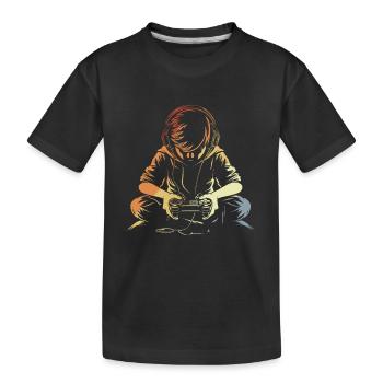 Joueur - T-shirt bio Premium Enfant - noir - Devant