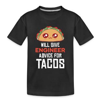Taco Wortwitz: Ingenieur-Beratung - Kinder Premium Bio T-Shirt - Schwarz - Vorne