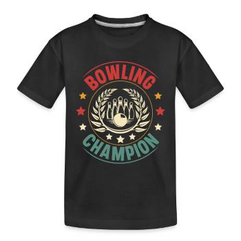 Bowling - T-shirt bio Premium Enfant - noir - Devant