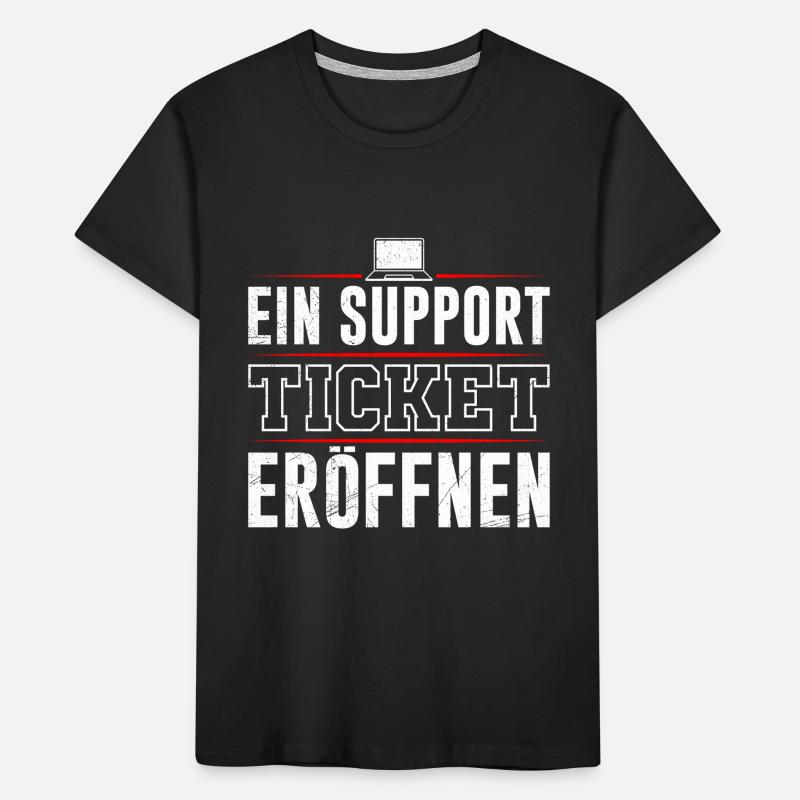 Coder EIN SUPPORT TICKET ERÖFFNEN LUSTIG Kinder Premium Bio T-Shirt