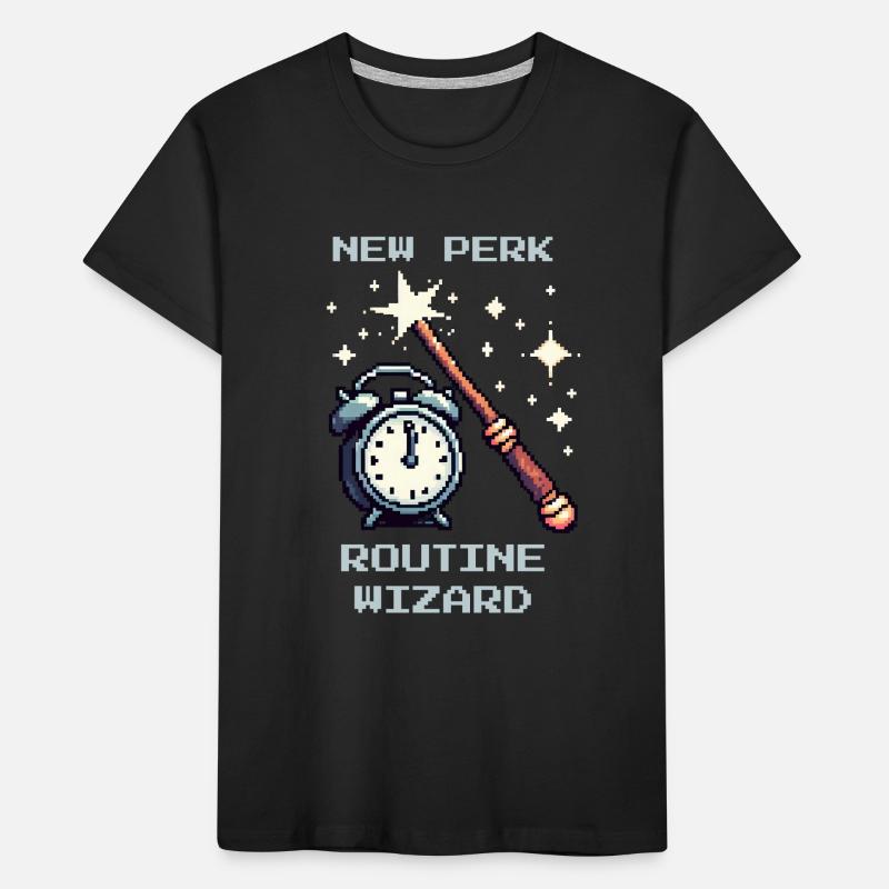 Routine Wizard | Sozialarbeit Alltag Kinder Premium Bio T-Shirt