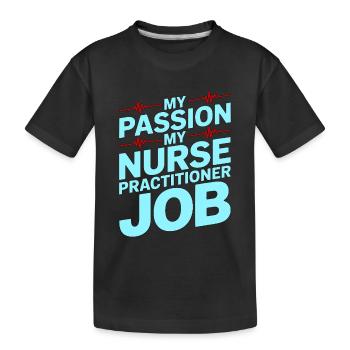 Infirmière praticienne Ma passion Ma Infirmerie Avancée - T-shirt bio Premium Enfant - noir - Devant