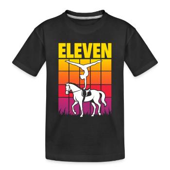 Onze Voltigieren de voûte équestre - T-shirt bio Premium Enfant - noir - Devant