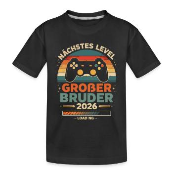 Big Brother 2026 Gamer Video Games Next Level - Kids' Premium Organic T-Shirt - black - Front