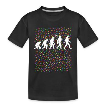 Homo Karnevalis | Evolution der Narren, Fastnacht - Kinder Premium Bio T-Shirt - Schwarz - Vorne