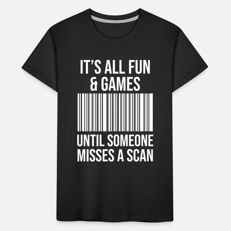 Barcode joke: Fun while scanning Kids' Premium Organic T-Shirt