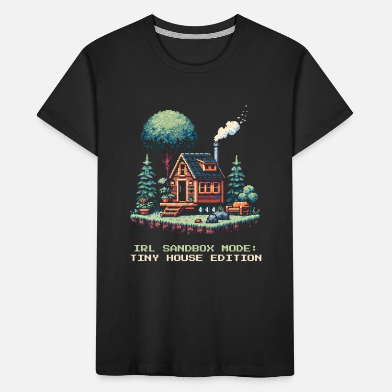 Sandbox-Modus IRL | Tiny House Lifestyle Kinder Premium Bio T-Shirt