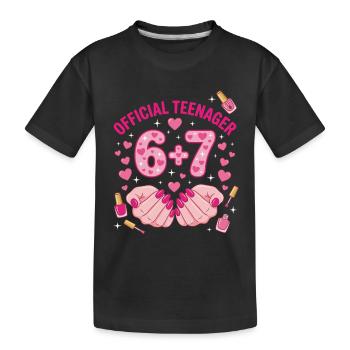 13e anniversaire officiel de Teenager Hearts & Nails 67 - T-shirt bio Premium Enfant - noir - Devant