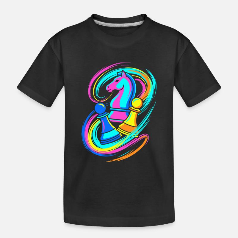 Schach - Kinder Premium Bio T-Shirt - Schwarz