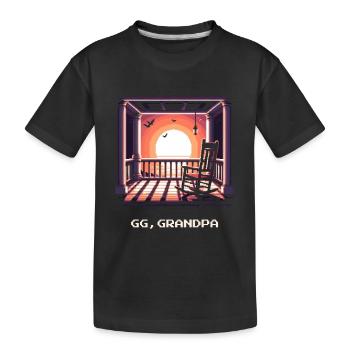 GG Opa | Schwarzer Humor Bestatter - Kinder Premium Bio T-Shirt - Schwarz - Vorne
