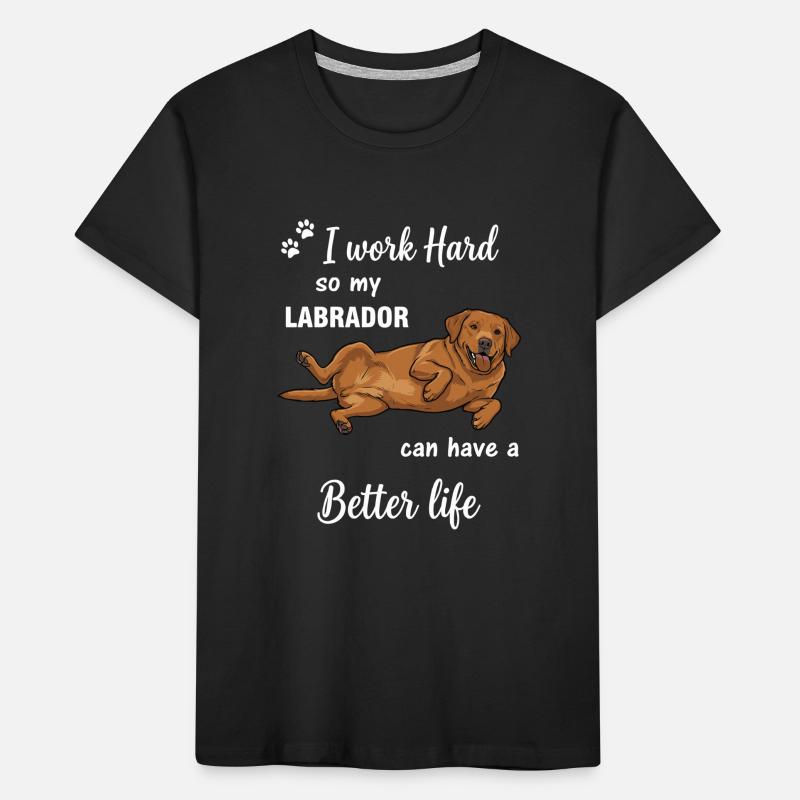 Echte Labrador Liebe Hundebesitzer Statement Kinder Premium Bio T-Shirt