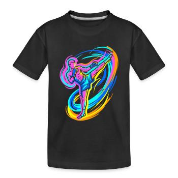 Kickboxer - Kids' Premium Organic T-Shirt - black - Front