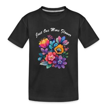 Encore un jardin de fleurs Jardinier de fleurs - T-shirt bio Premium Enfant - noir - Devant