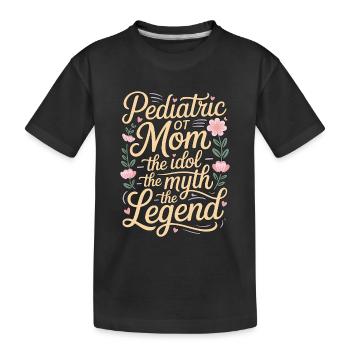 Maman ergothérapeute pédiatrique L’idole L’intervention précoce - T-shirt bio Premium Enfant - noir - Devant