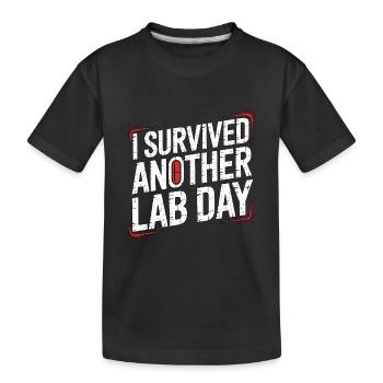 Étudiant en pharmacie J’ai survécu à un autre médicament - T-shirt bio Premium Enfant - noir - Devant