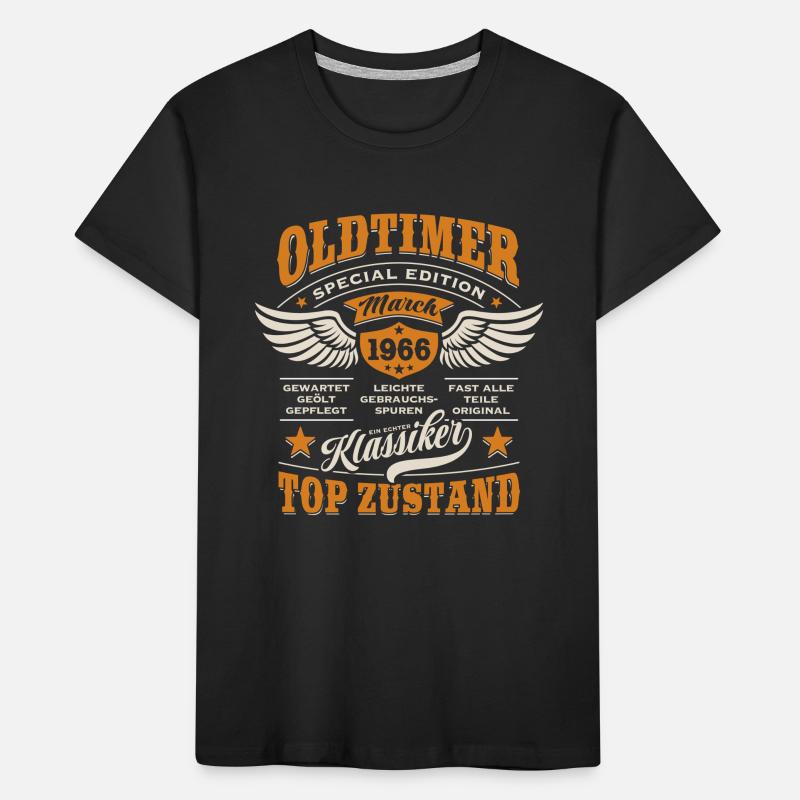 Oldtimer March 1966 - Geburtstag - Geschenk Kinder Premium Bio T-Shirt