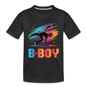 B-Boy Breakdance Streetstyle Breakdancer - T-shirt bio Premium Enfant - noir - Devant