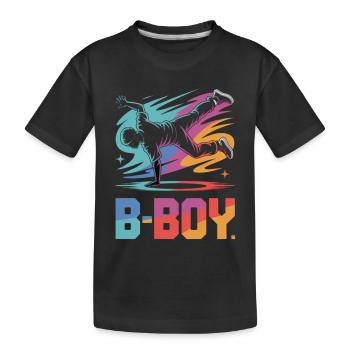 B-Boy Breakdance Streetstyle Breakdancer - T-shirt bio Premium Enfant - noir - Devant